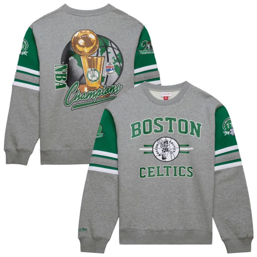 NBA Boston Celtics Hardwood Classics All Over 4.0 Pullover Sweatshirt