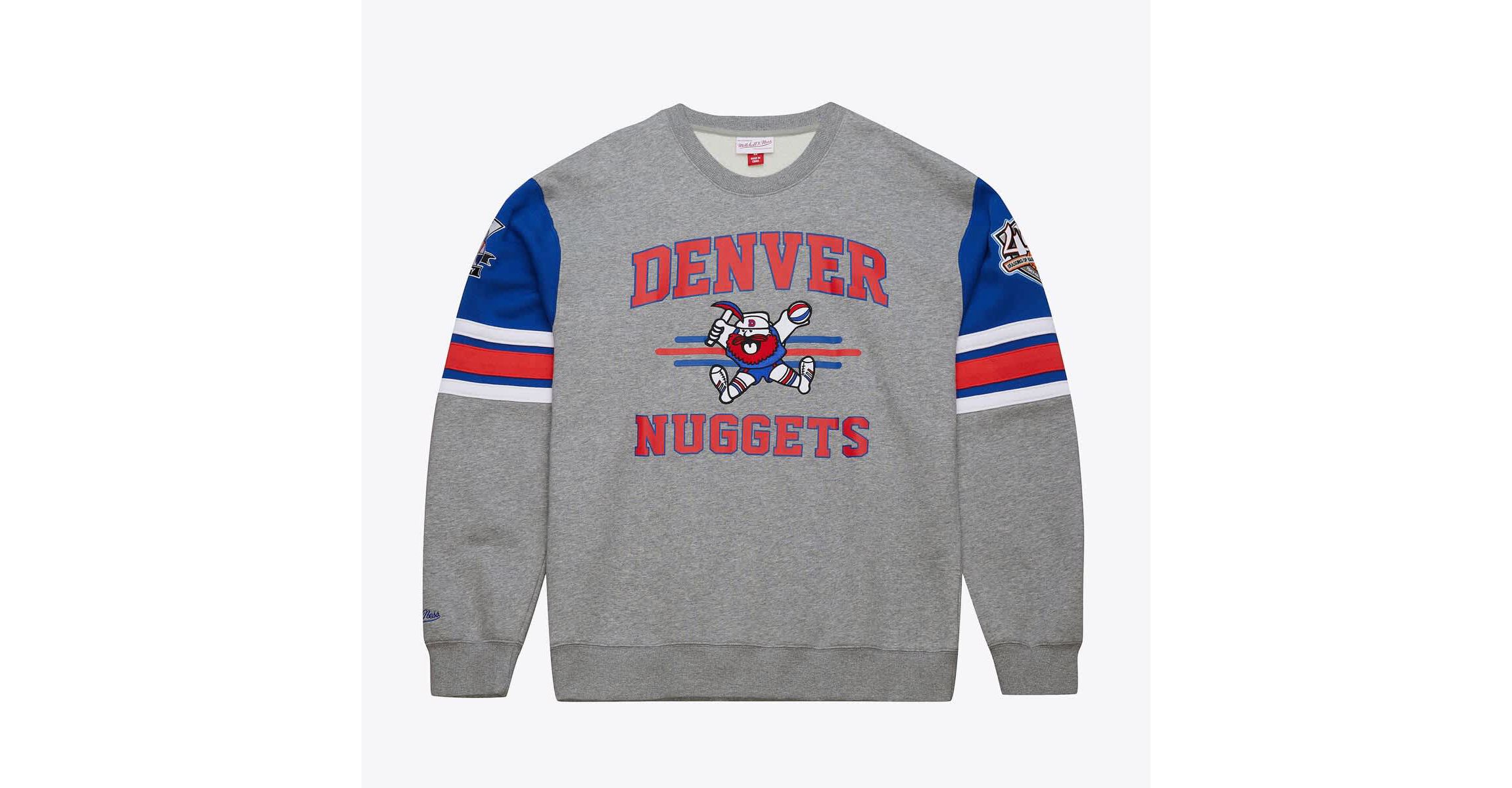 NBA Denver Nuggets Hardwood Classics All Over 4.0 Pullover Sweatshirt