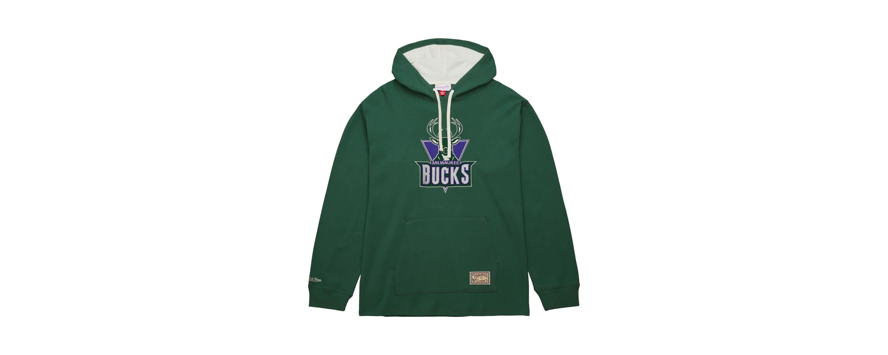 NBA Milwaukee Bucks Hardwood Classics Lightweight Thermal Pullover Hoodie