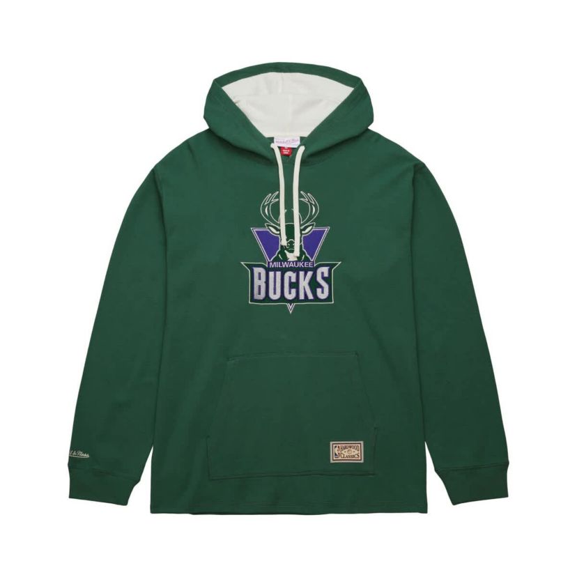 NBA Milwaukee Bucks Hardwood Classics Lightweight Thermal Pullover Hoodie