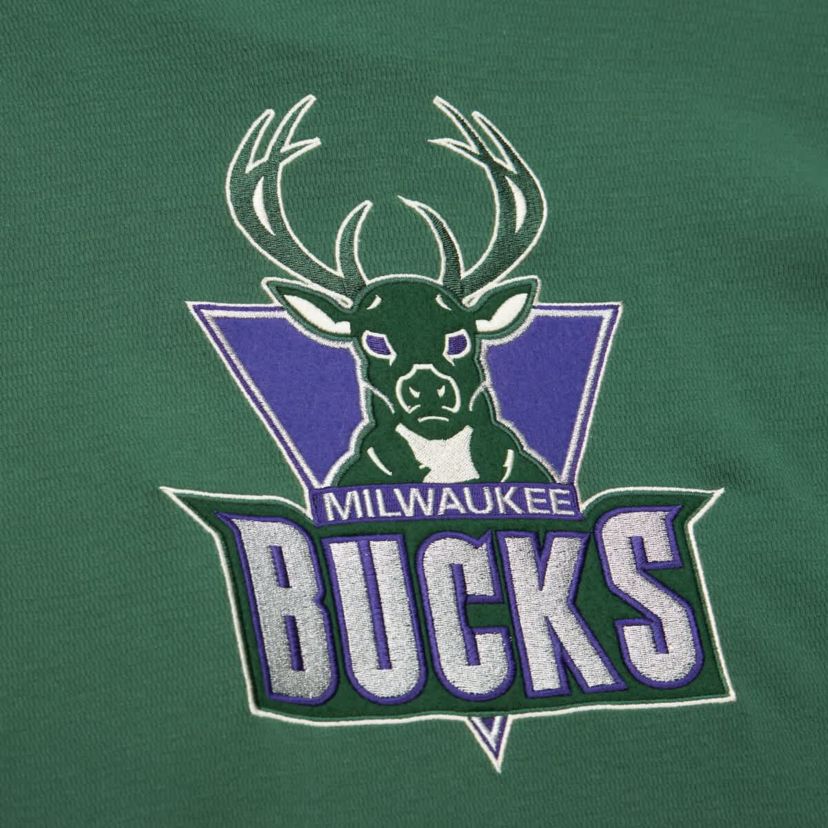NBA Milwaukee Bucks Hardwood Classics Lightweight Thermal Pullover Hoodie
