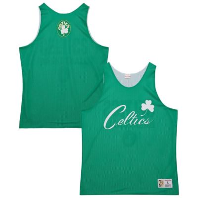 Mitchell & Ness Men's NBA Kelly Boston Celtics Hardwood Classics Reversible Mesh Practice Jersey, Green, Medium