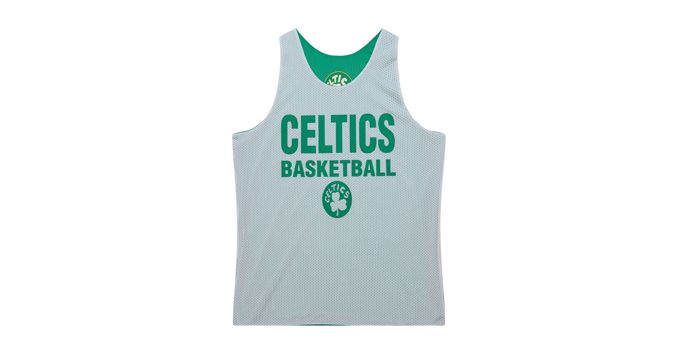 NBA Kelly Boston Celtics Hardwood Classics Reversible Mesh Practice Jersey