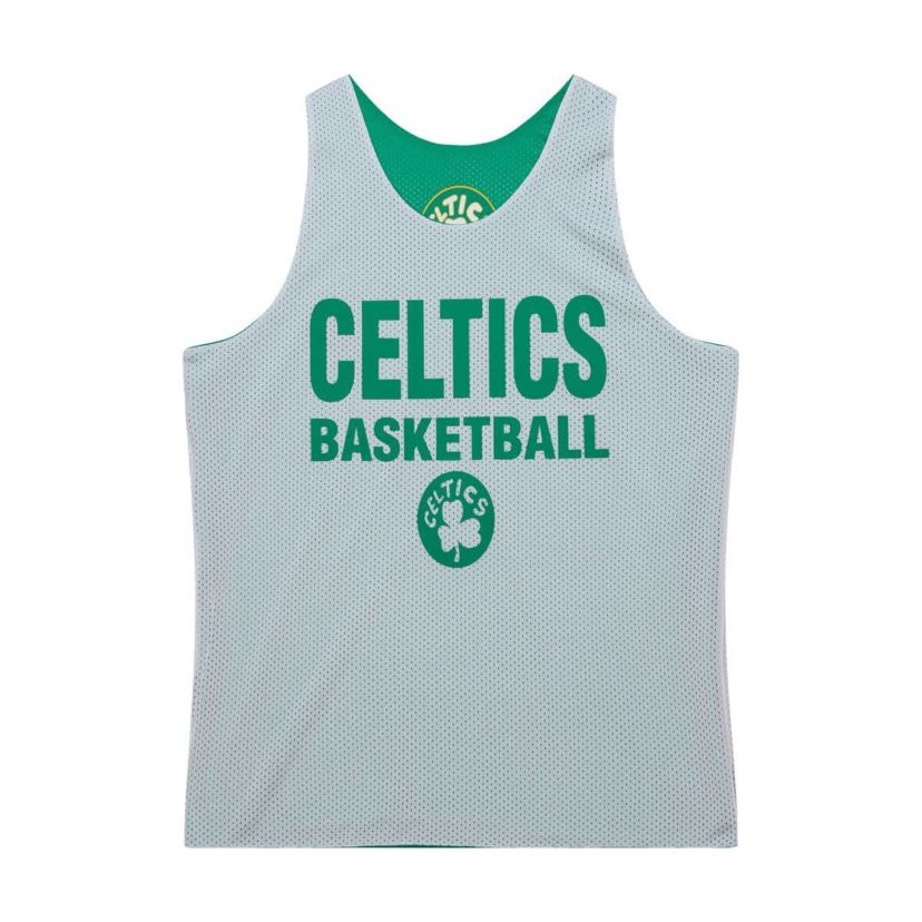NBA Kelly Boston Celtics Hardwood Classics Reversible Mesh Practice Jersey
