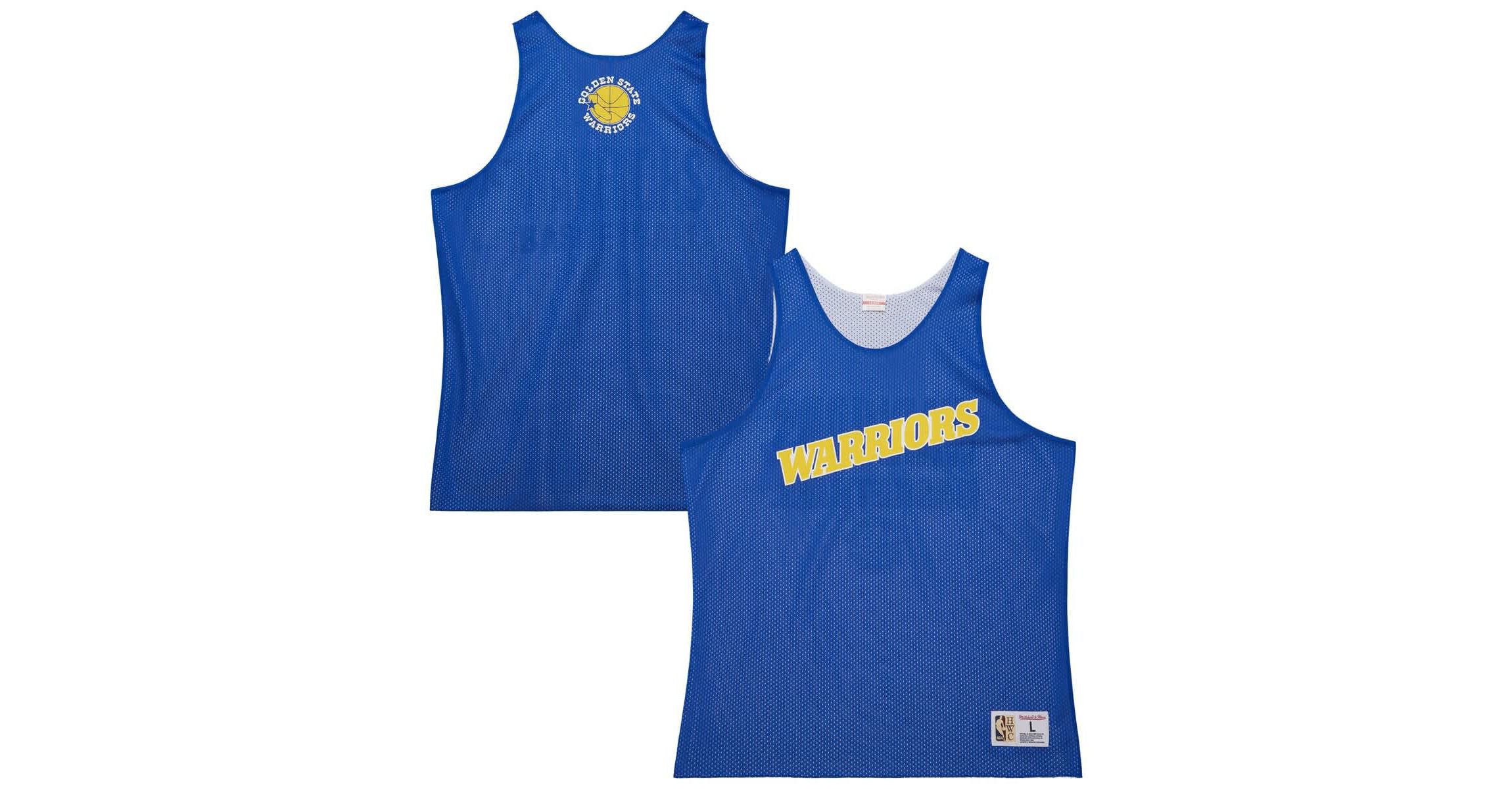 NBA Golden State Warriors Hardwood Classics Reversible Mesh Practice Jersey