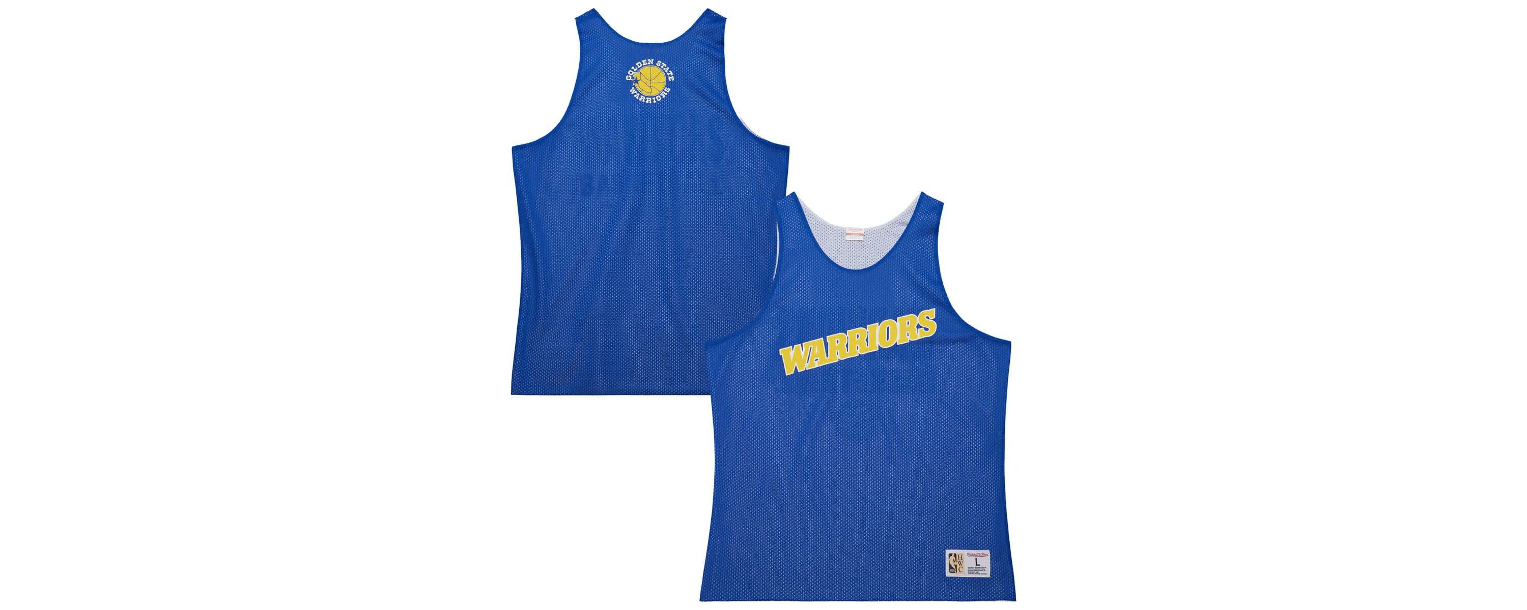 NBA Golden State Warriors Hardwood Classics Reversible Mesh Practice Jersey
