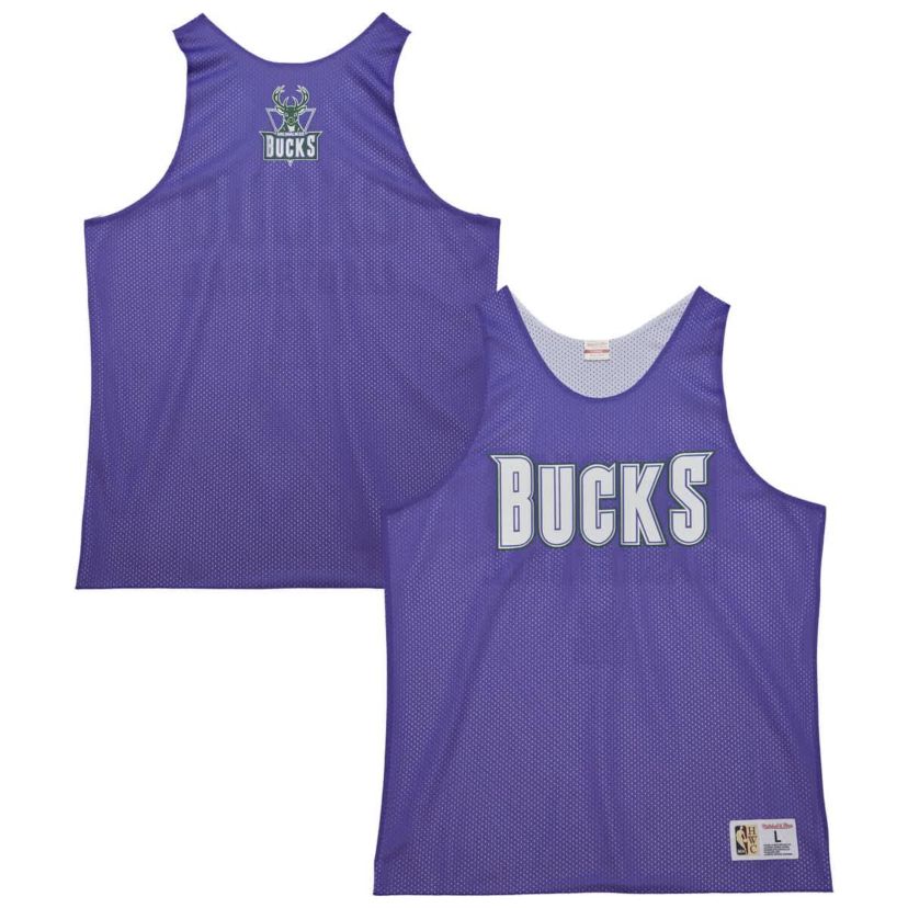 NBA Milwaukee Bucks Hardwood Classics Reversible Mesh Practice Jersey