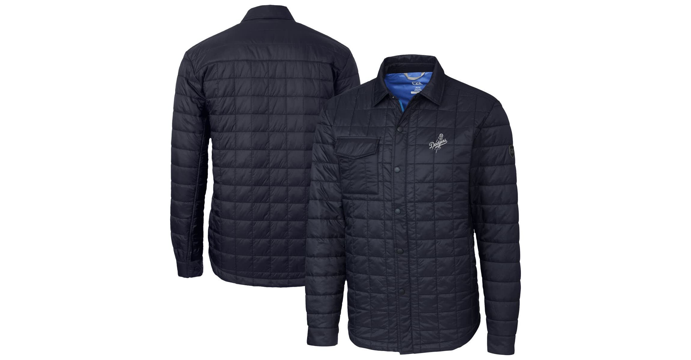 MLB Los Angeles Dodgers Rainier PrimaLoft® Eco Insulated Quilted Full-Zip Shirt Jacket