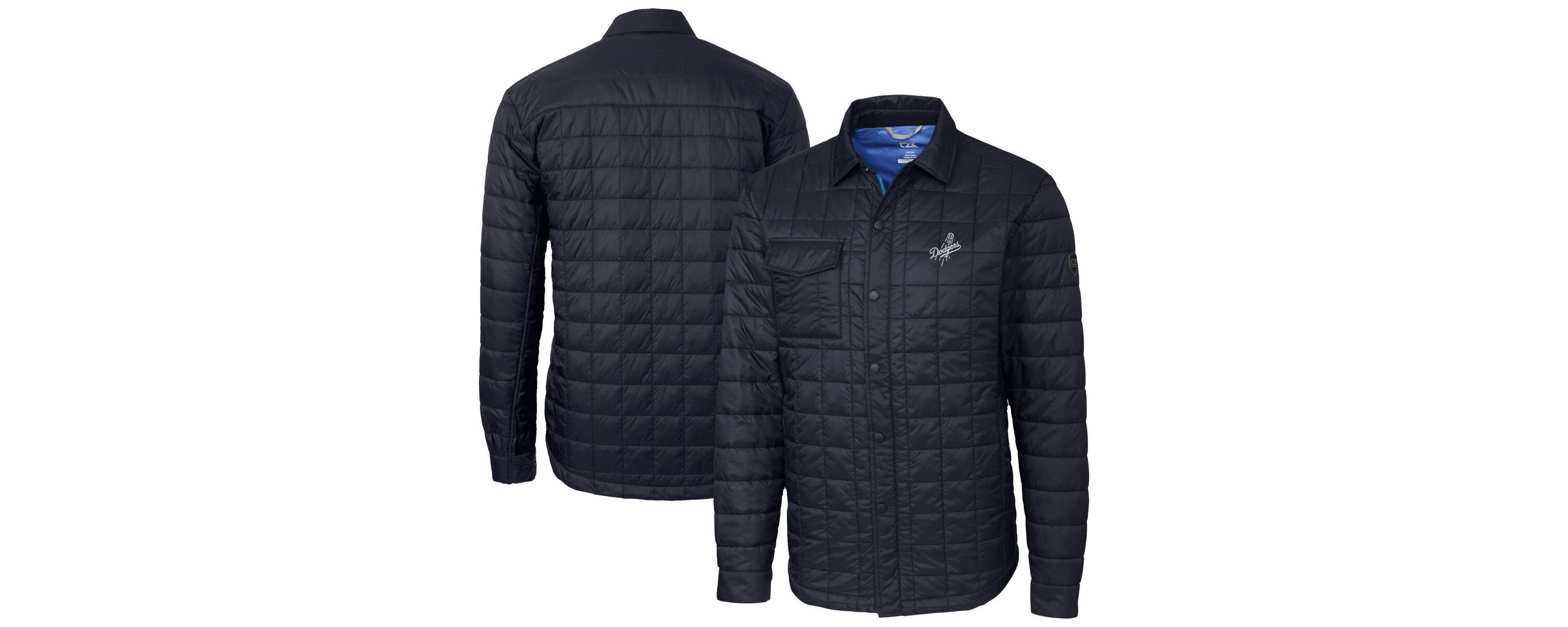 MLB Los Angeles Dodgers Rainier PrimaLoft® Eco Insulated Quilted Full-Zip Shirt Jacket