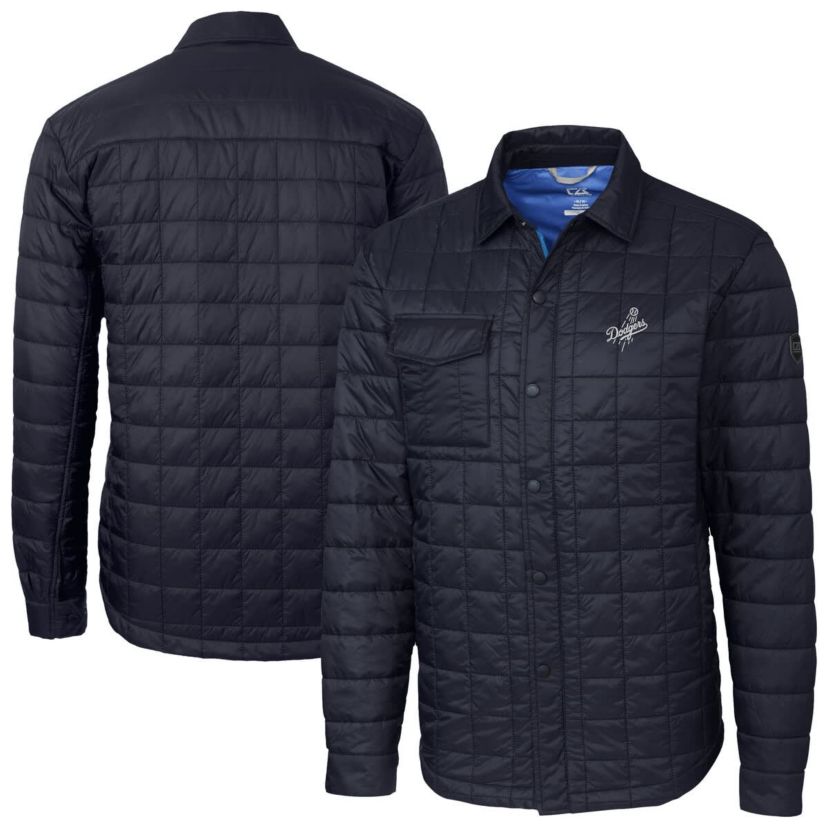 MLB Los Angeles Dodgers Rainier PrimaLoft® Eco Insulated Quilted Full-Zip Shirt Jacket