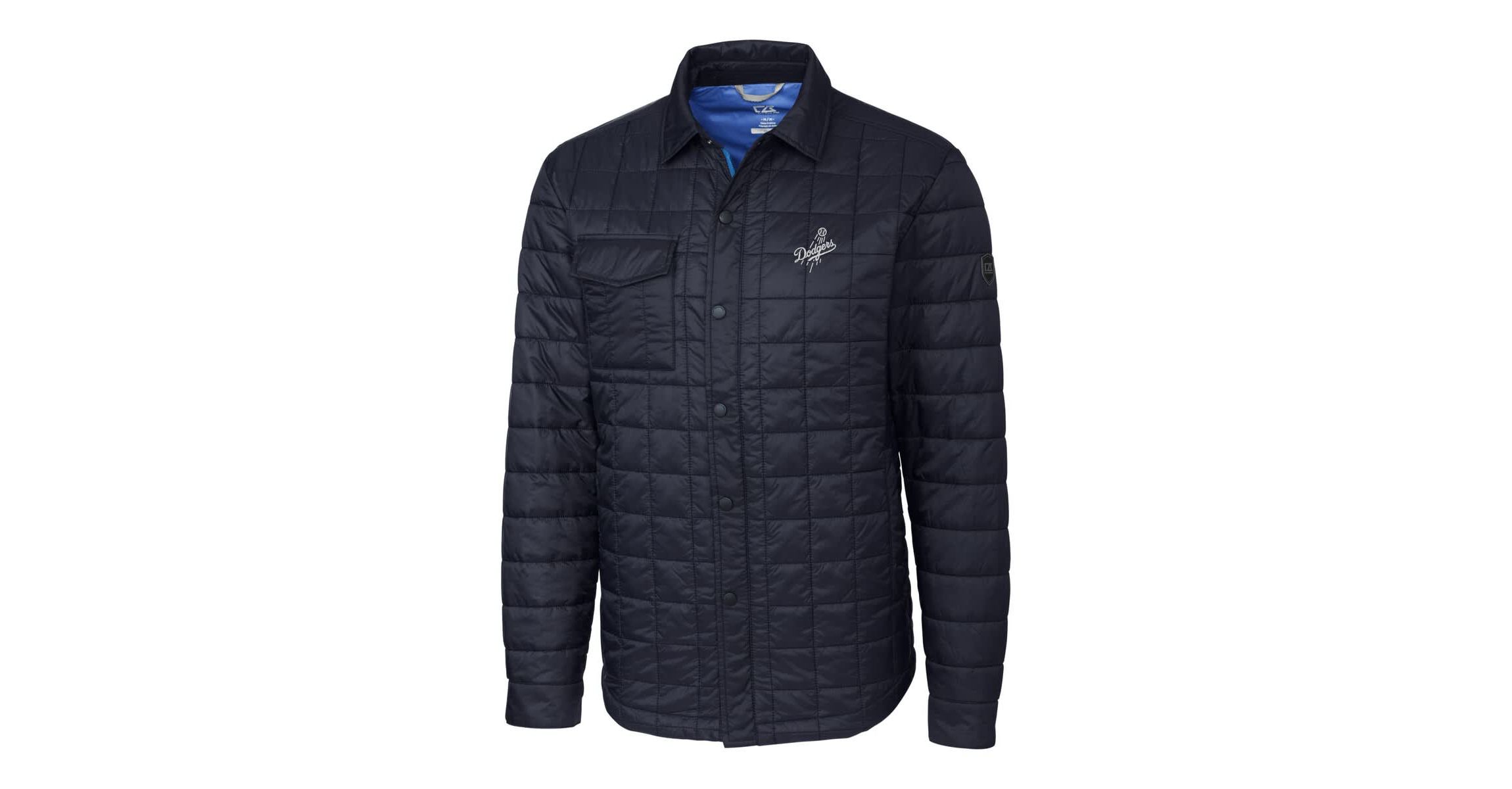 MLB Los Angeles Dodgers Rainier PrimaLoft® Eco Insulated Quilted Full-Zip Shirt Jacket