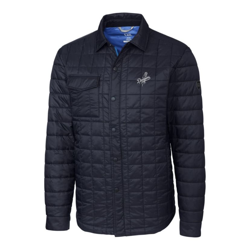 MLB Los Angeles Dodgers Rainier PrimaLoft® Eco Insulated Quilted Full-Zip Shirt Jacket