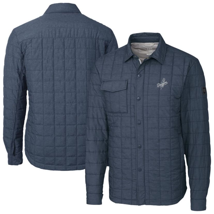 MLB Los Angeles Dodgers Rainier PrimaLoft® Eco Insulated Quilted Full-Zip Shirt Jacket