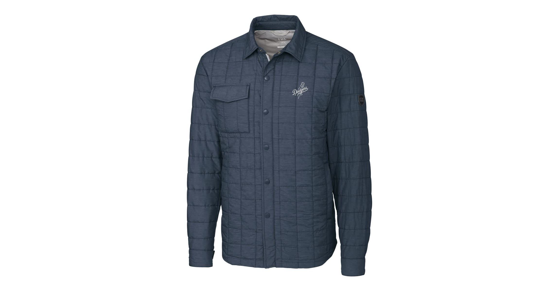 MLB Los Angeles Dodgers Rainier PrimaLoft® Eco Insulated Quilted Full-Zip Shirt Jacket