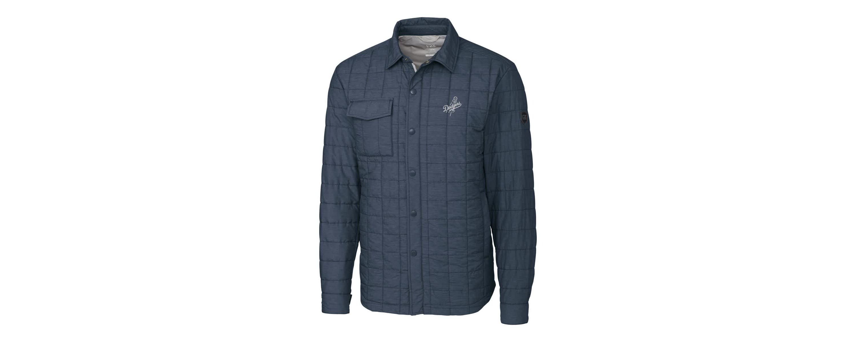 MLB Los Angeles Dodgers Rainier PrimaLoft® Eco Insulated Quilted Full-Zip Shirt Jacket