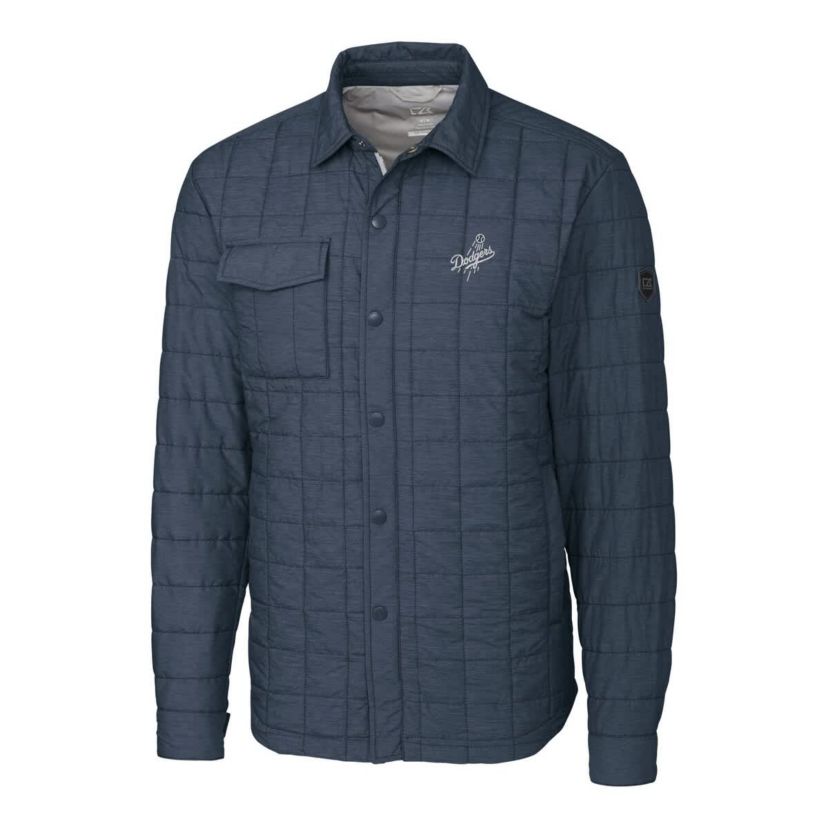 MLB Los Angeles Dodgers Rainier PrimaLoft® Eco Insulated Quilted Full-Zip Shirt Jacket