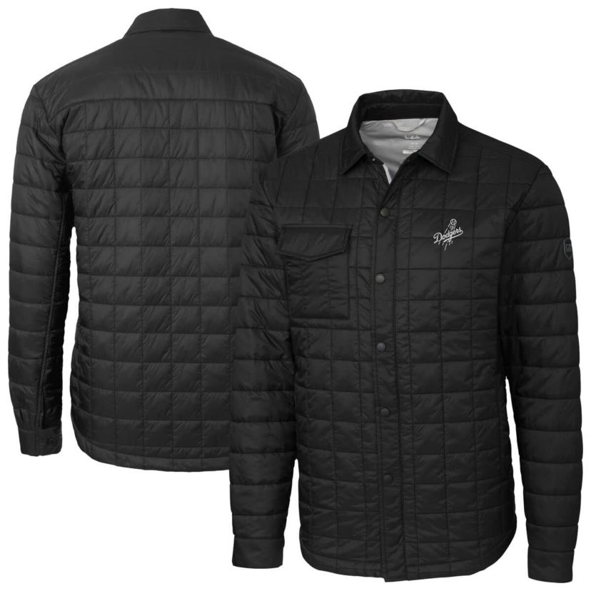 MLB Los Angeles Dodgers Rainier PrimaLoft® Eco Insulated Quilted Full-Zip Shirt Jacket