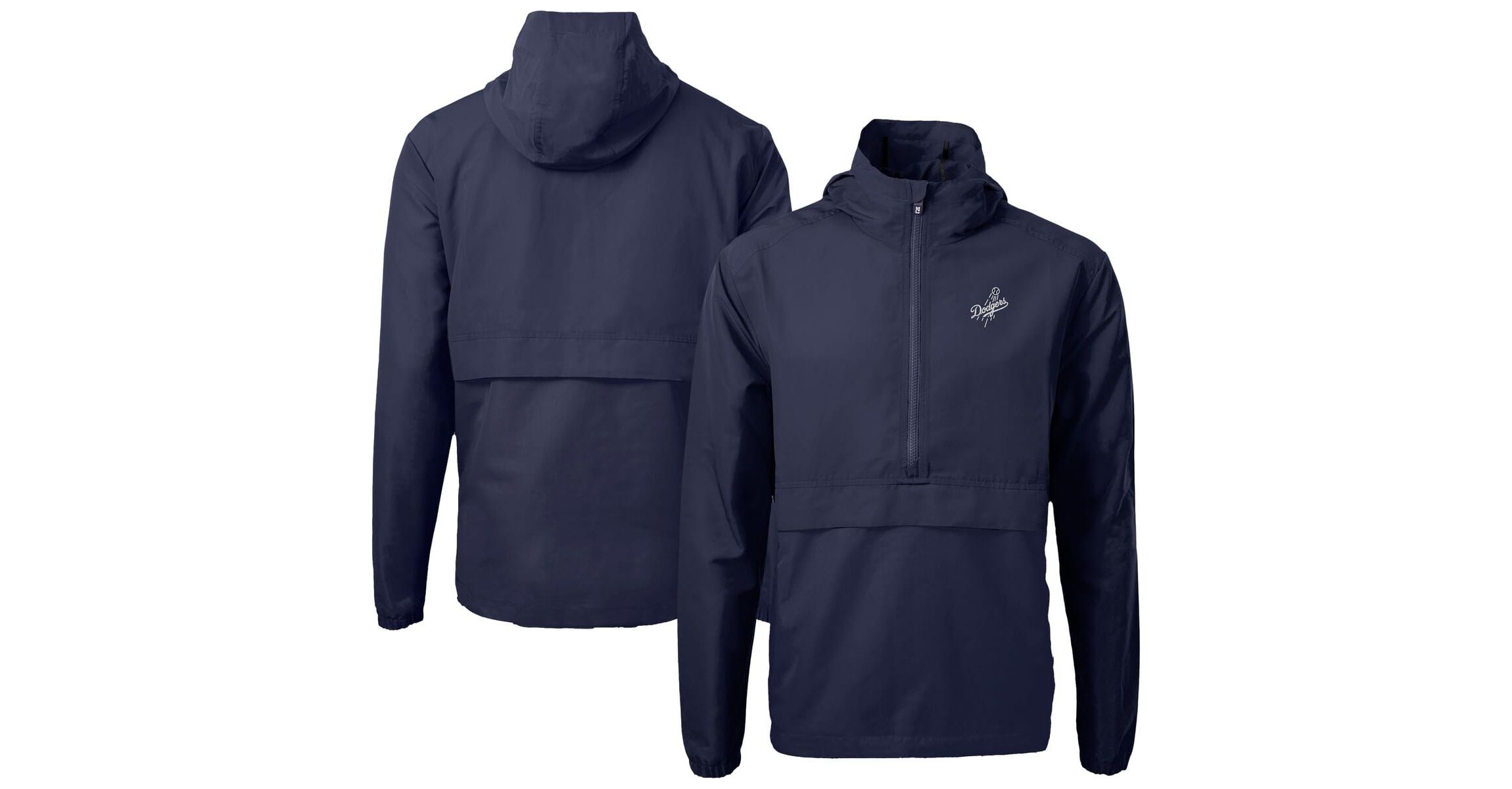 MLB Los Angeles Dodgers Charter Eco Recycled Anorak Half-Zip Hoodie Jacket