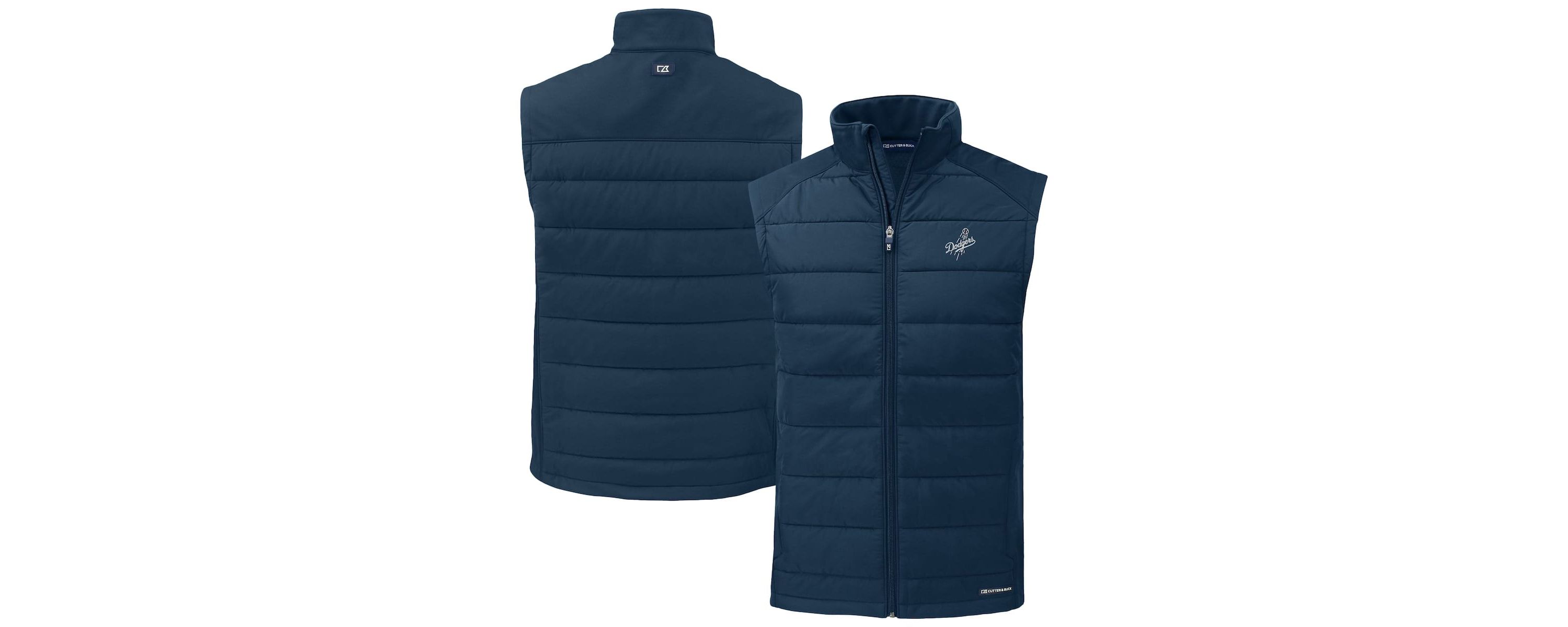MLB Los Angeles Dodgers Evoke Hybrid Eco Softshell Recycled Full-Zip Vest