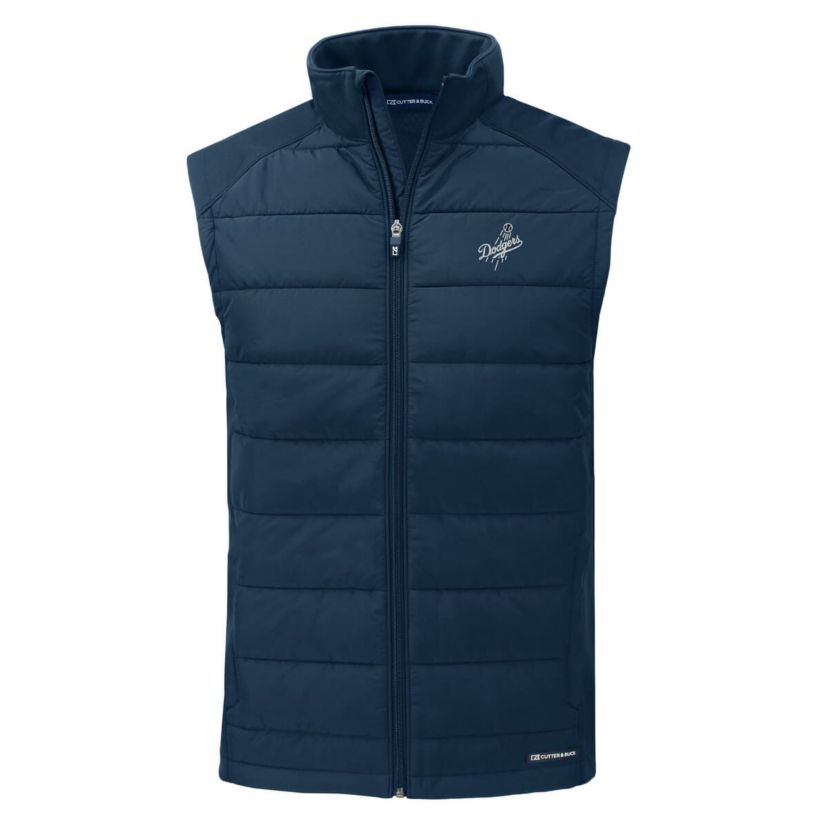 MLB Los Angeles Dodgers Evoke Hybrid Eco Softshell Recycled Full-Zip Vest