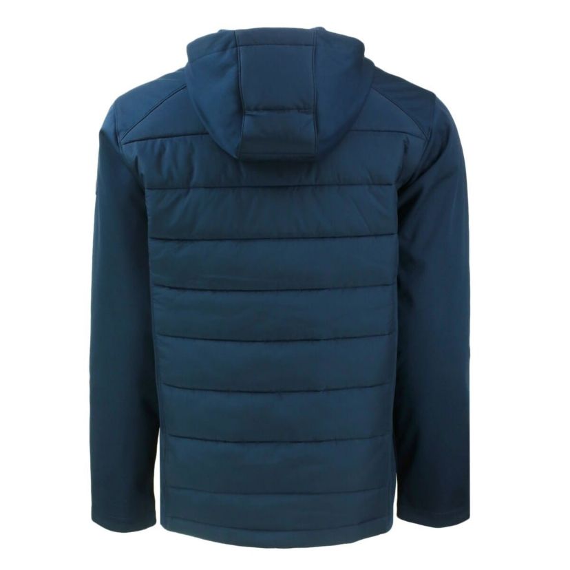 MLB Los Angeles Dodgers Evoke Hybrid Eco Softshell Recycled Full-Zip Hooded Jacket