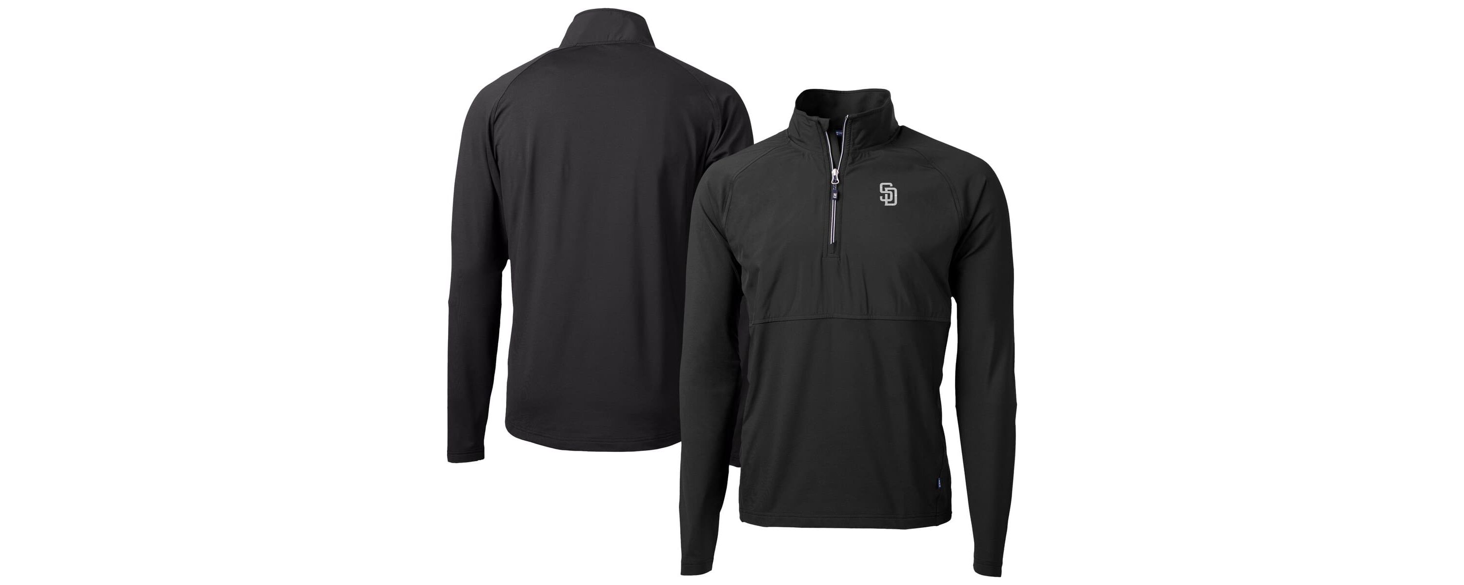 MLB San Diego Padres Adapt Eco Hybrid Raglan DryTec Quarter-Zip Jacket