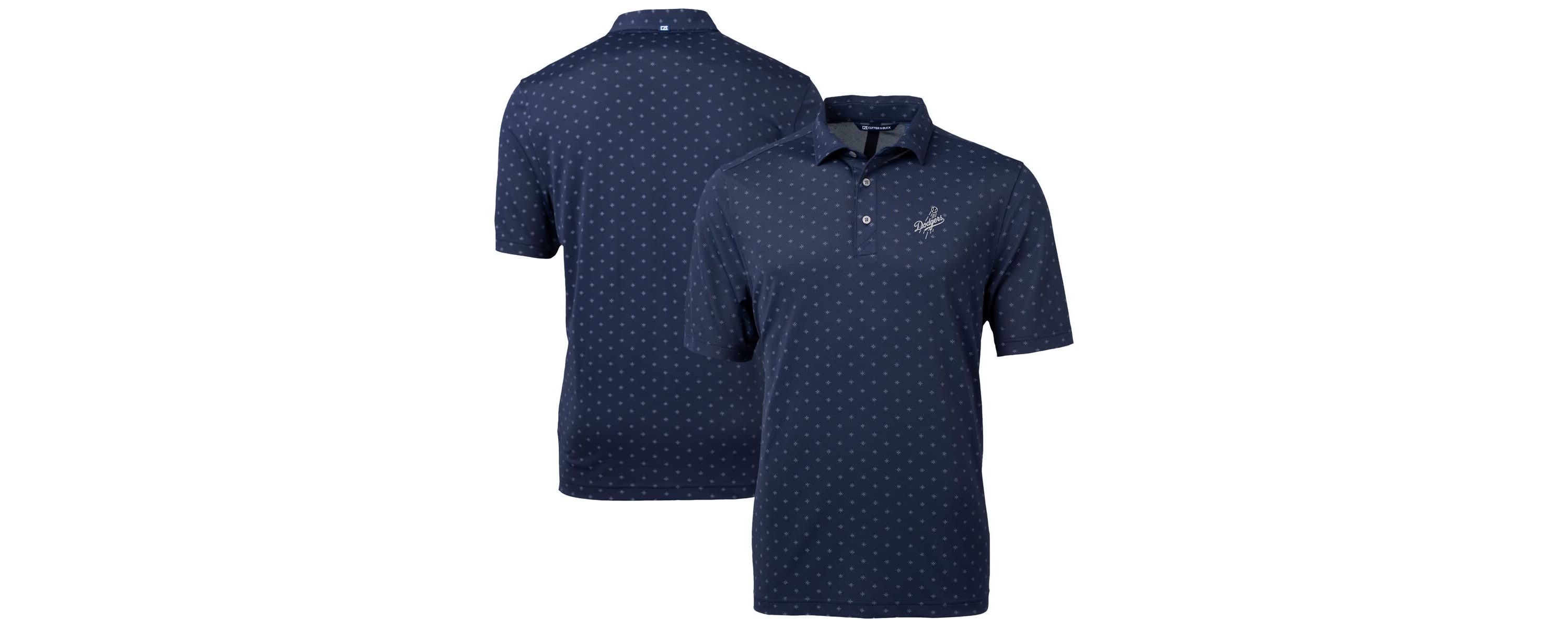 MLB Los Angeles Dodgers Virtue Eco Pique Tile Print Recycled Polo