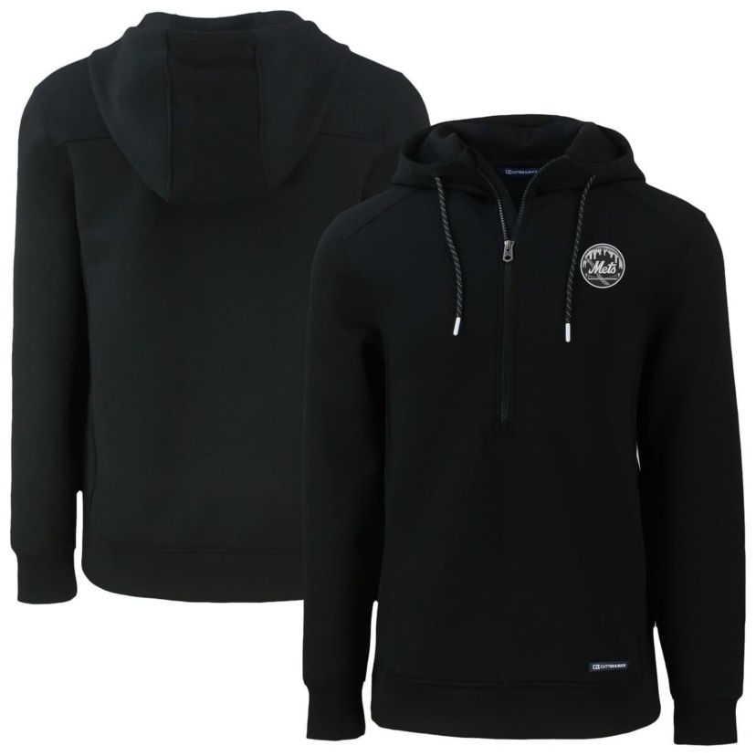 MLB New York Mets Roam Eco Recycled Tri-Blend Half-Zip Hoodie