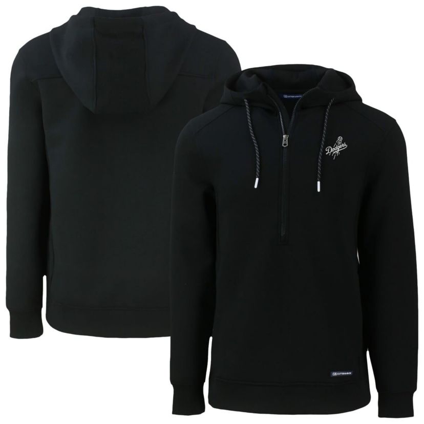 MLB Los Angeles Dodgers Roam Eco Recycled Tri-Blend Half-Zip Hoodie