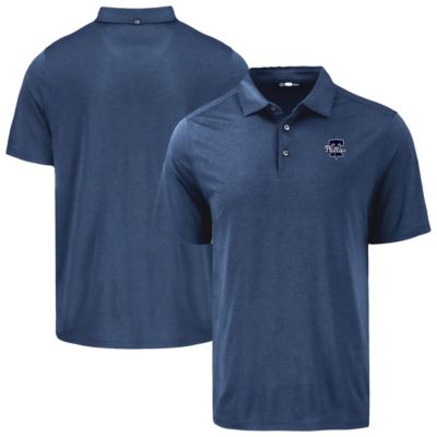 Cutter & Buck Men's MLB Philadelphia Phillies Coastline Epic Comfort Eco Recycled Polo, Navy Blue, 3XL