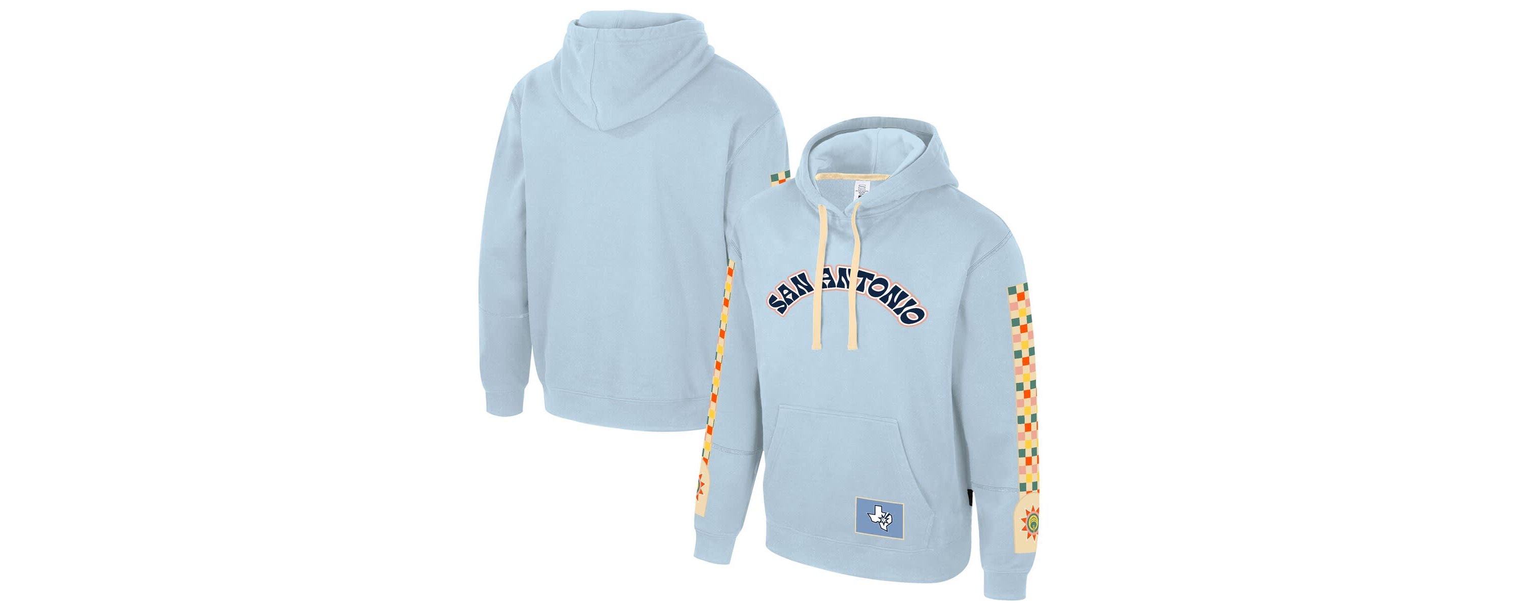 NBA Unisex Light San Antonio Spurs 2024/25 City Edition Star Pullover Hoodie
