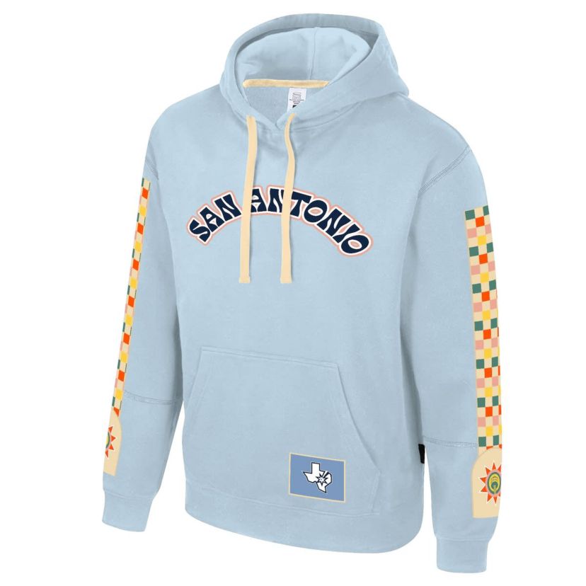 NBA Unisex Light San Antonio Spurs 2024/25 City Edition Star Pullover Hoodie