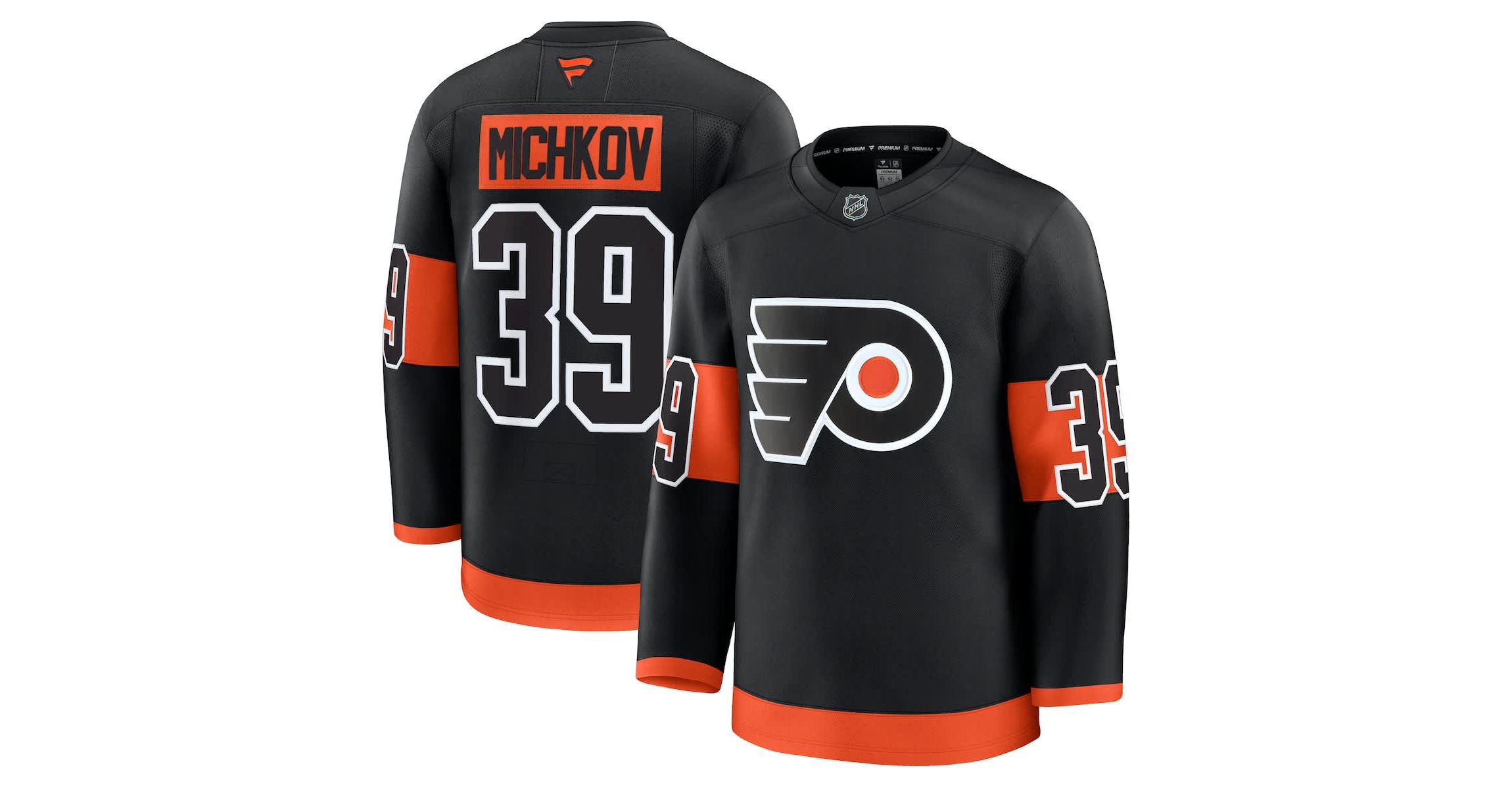 NHL Fanatics Matvei Michkov Philadelphia Flyers Alternate Premium Jersey