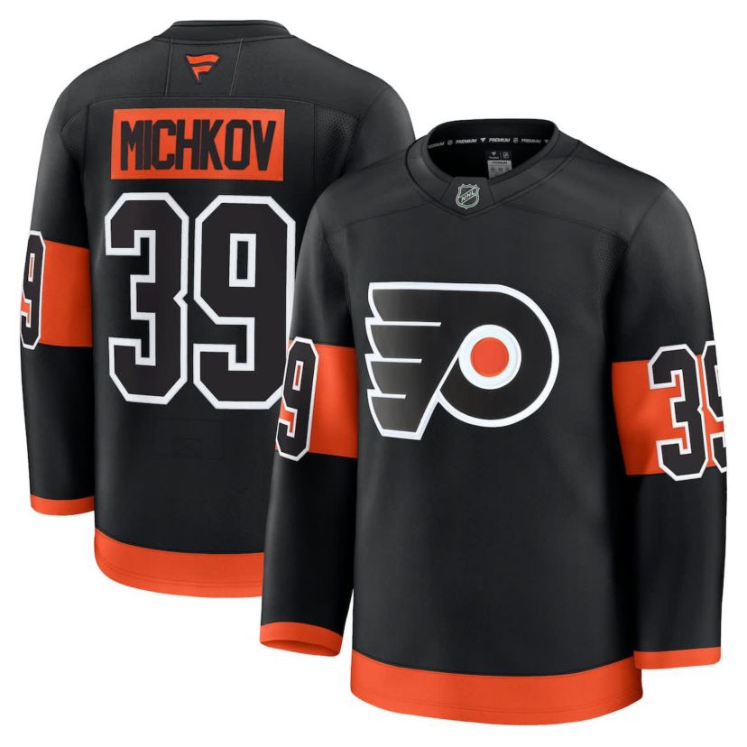 NHL Fanatics Matvei Michkov Philadelphia Flyers Alternate Premium Jersey