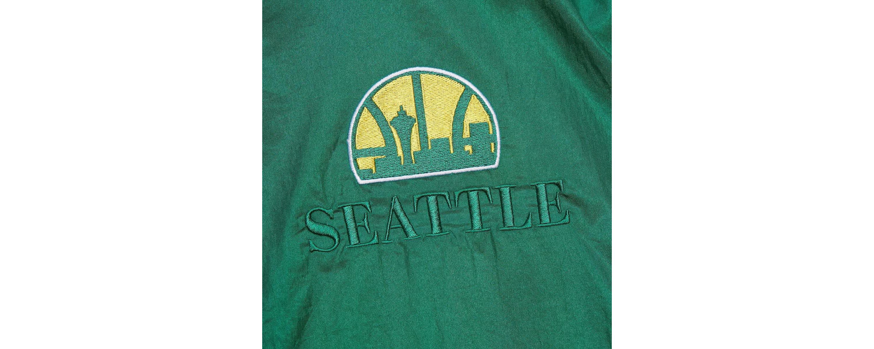 Hardwood Classic Teams Unisex Kelly Seattle SuperSonics Hardwood Classics Team OG 3.0 Anorak Half-Zip Windbreaker Jacket
