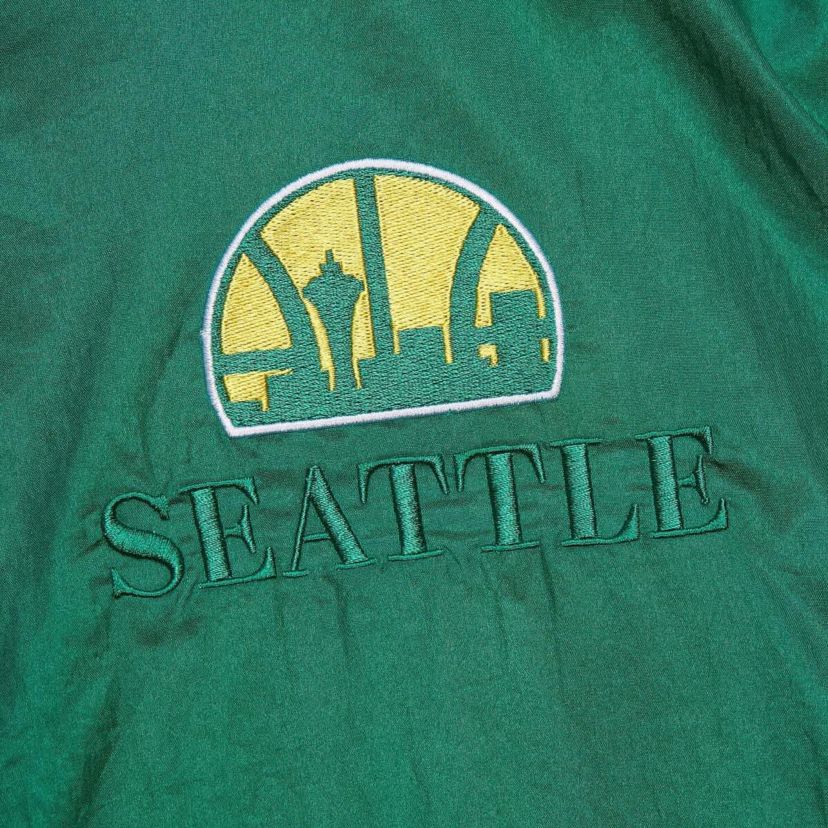 Hardwood Classic Teams Unisex Kelly Seattle SuperSonics Hardwood Classics Team OG 3.0 Anorak Half-Zip Windbreaker Jacket