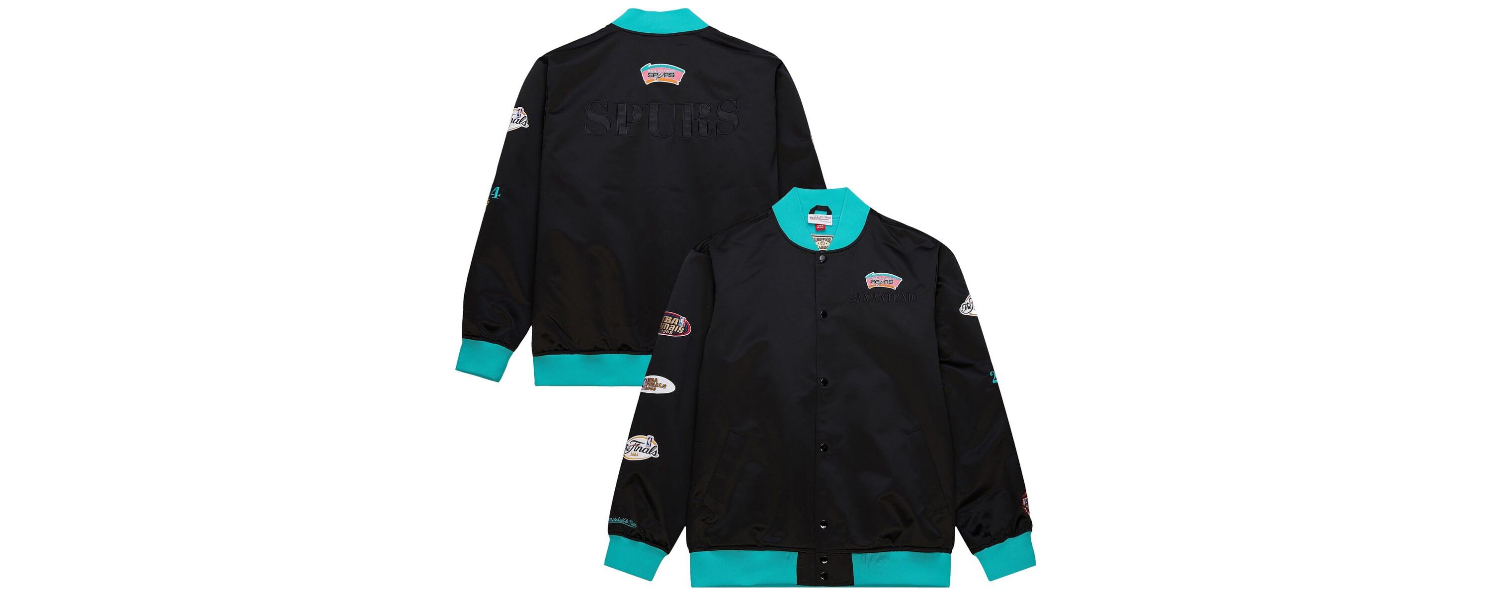 NBA San Antonio Spurs Hardwood Classics Team OG 3.0 Lightweight Satin Full-Snap Jacket