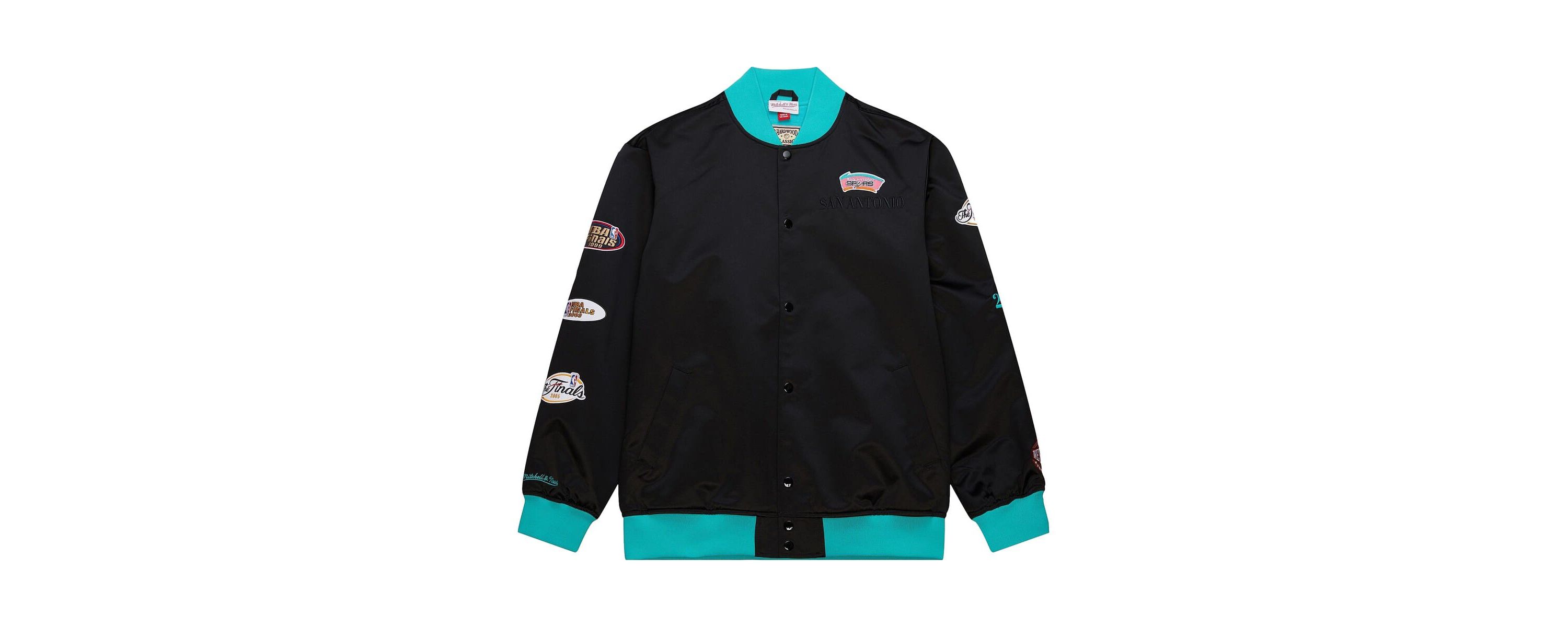 NBA San Antonio Spurs Hardwood Classics Team OG 3.0 Lightweight Satin Full-Snap Jacket