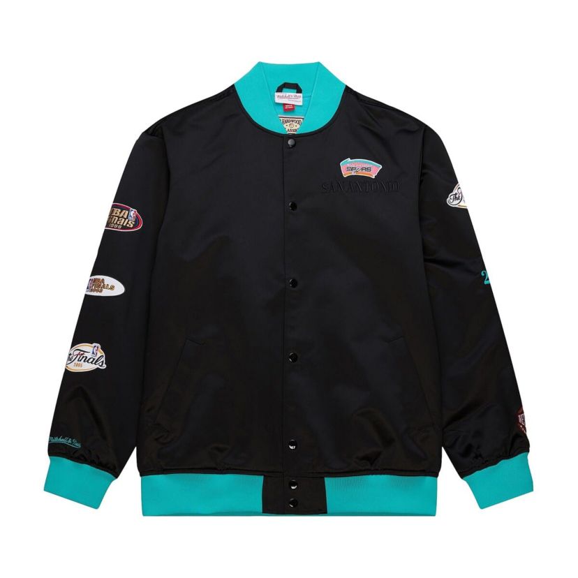 NBA San Antonio Spurs Hardwood Classics Team OG 3.0 Lightweight Satin Full-Snap Jacket