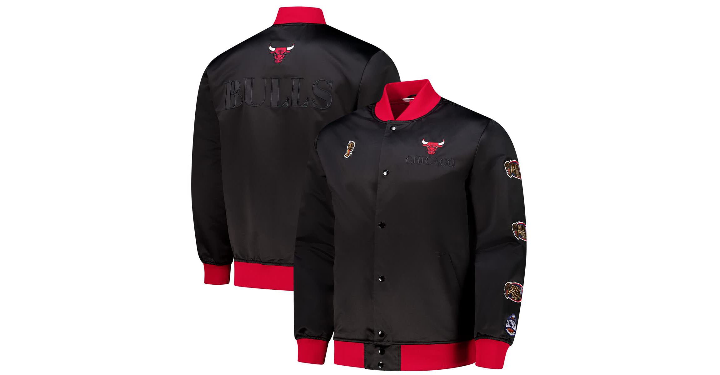 NBA Chicago Bulls Hardwood Classics Team OG 3.0 Lightweight Satin Full-Snap Jacket