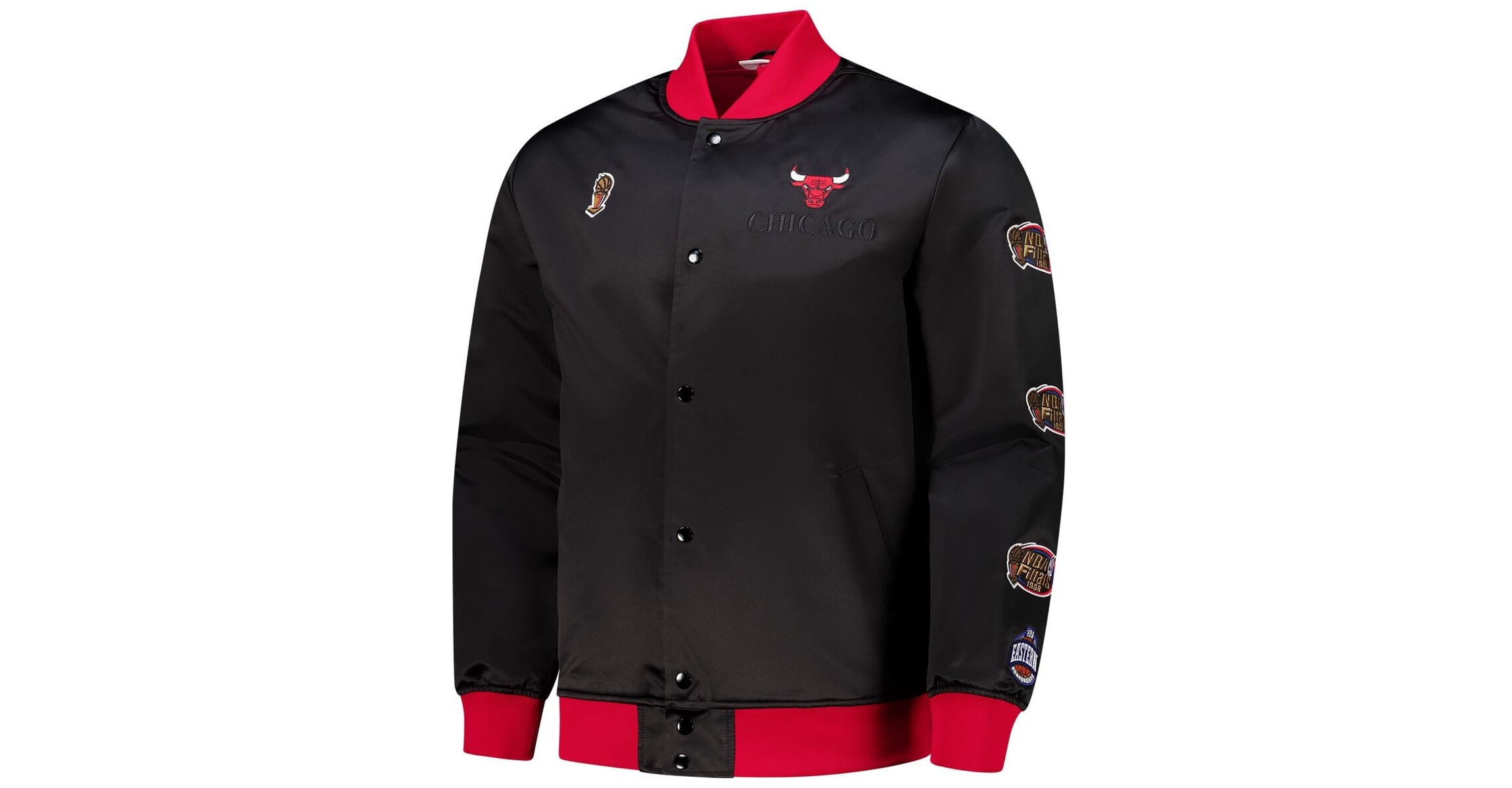 NBA Chicago Bulls Hardwood Classics Team OG 3.0 Lightweight Satin Full-Snap Jacket