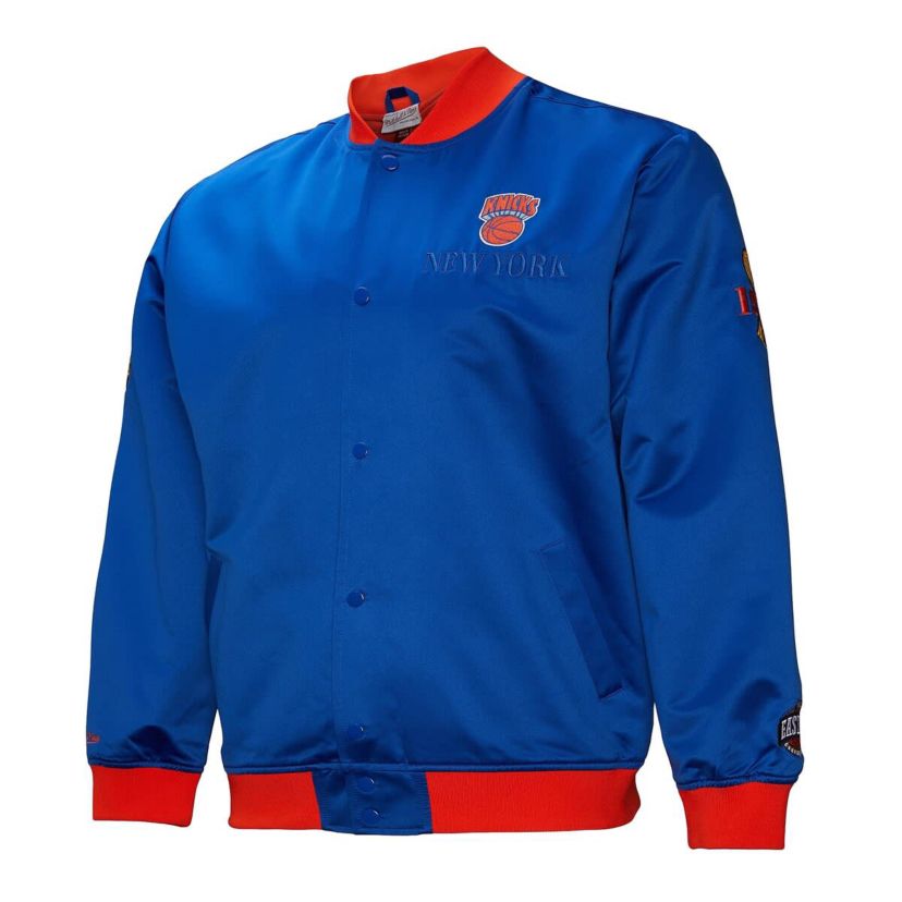 NBA New York Knicks Hardwood Classics Team OG 3.0 Lightweight Satin Full-Snap Jacket