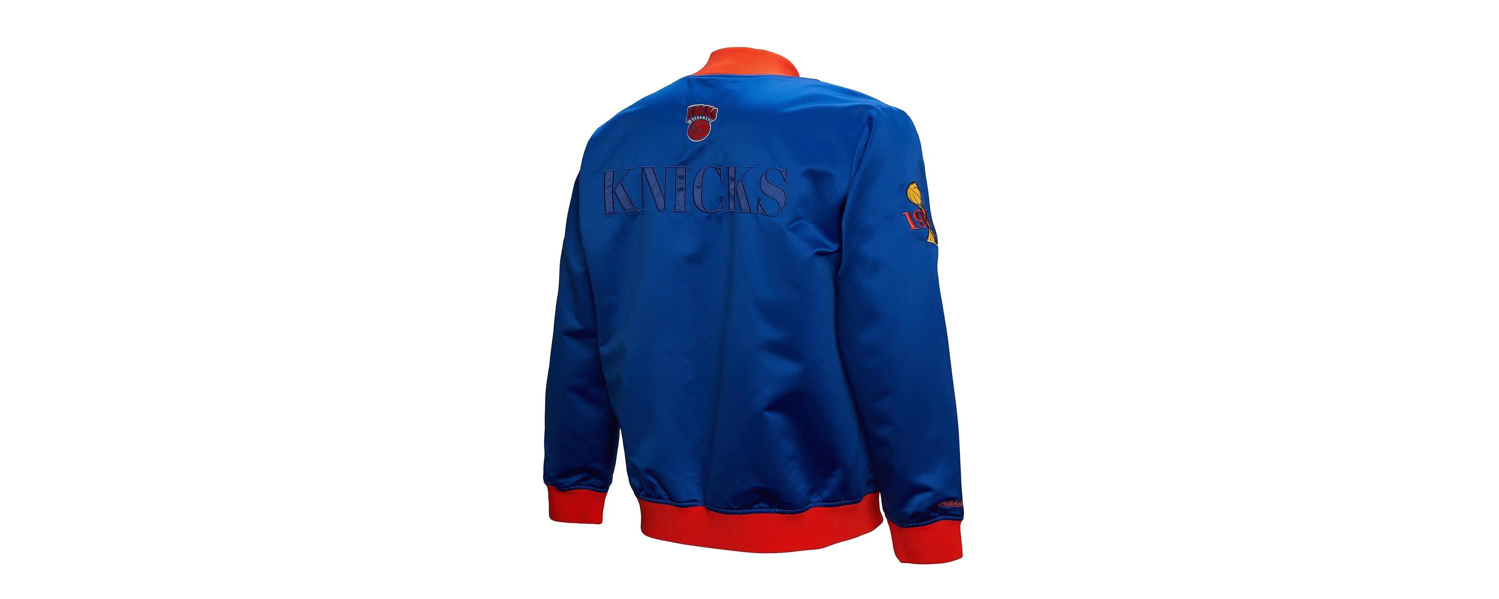 NBA New York Knicks Hardwood Classics Team OG 3.0 Lightweight Satin Full-Snap Jacket