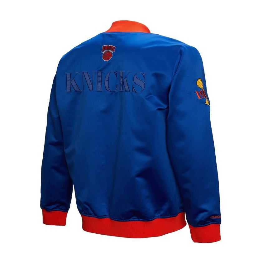NBA New York Knicks Hardwood Classics Team OG 3.0 Lightweight Satin Full-Snap Jacket