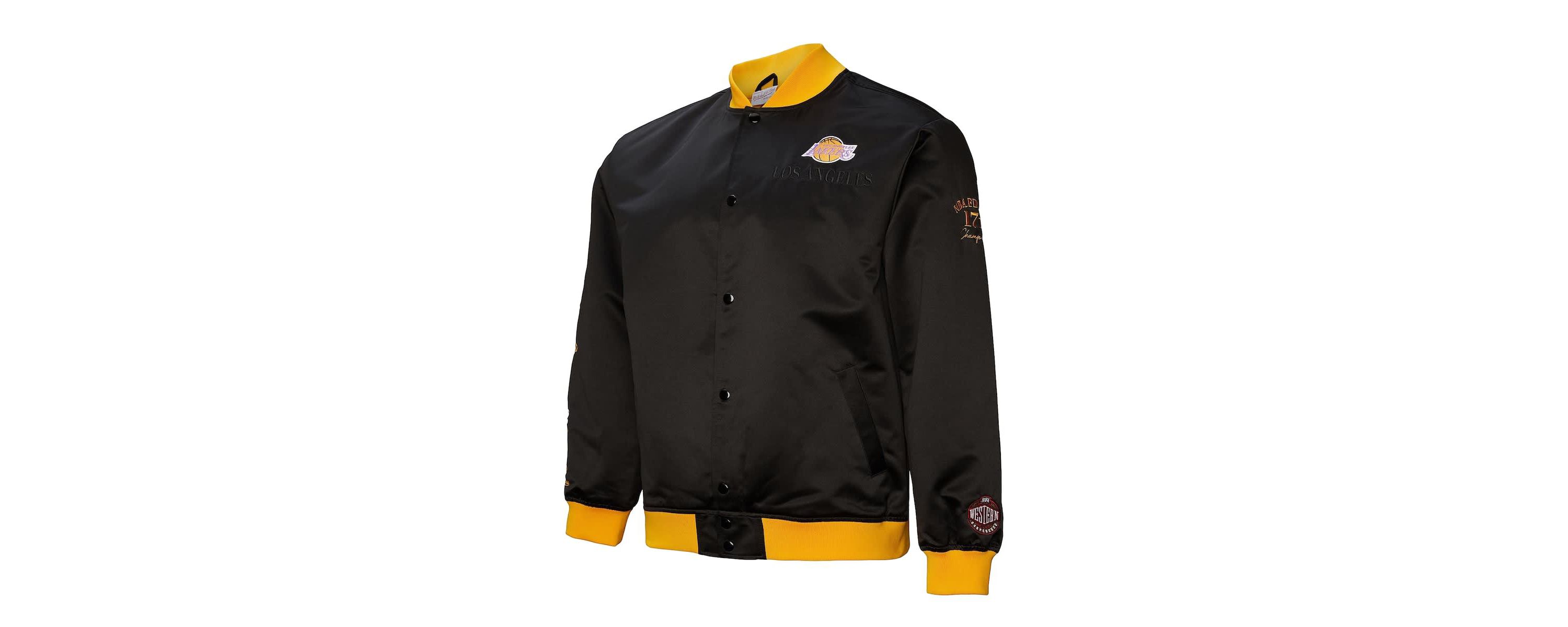 NBA Los Angeles Lakers Hardwood Classics Team OG 3.0 Lightweight Satin Full-Snap Jacket