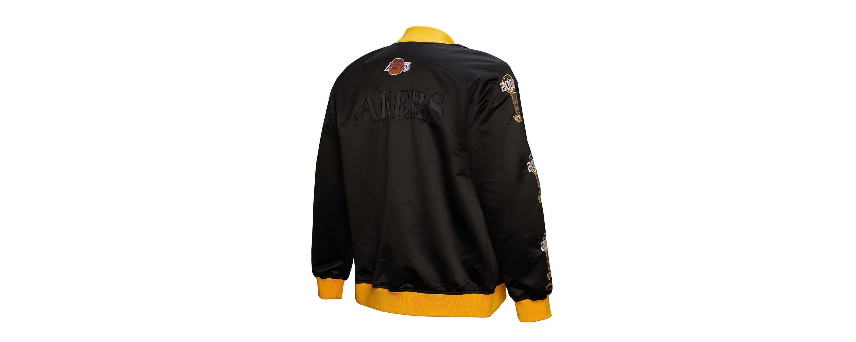 NBA Los Angeles Lakers Hardwood Classics Team OG 3.0 Lightweight Satin Full-Snap Jacket