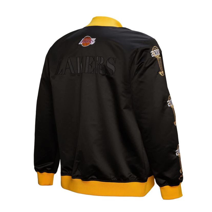 NBA Los Angeles Lakers Hardwood Classics Team OG 3.0 Lightweight Satin Full-Snap Jacket
