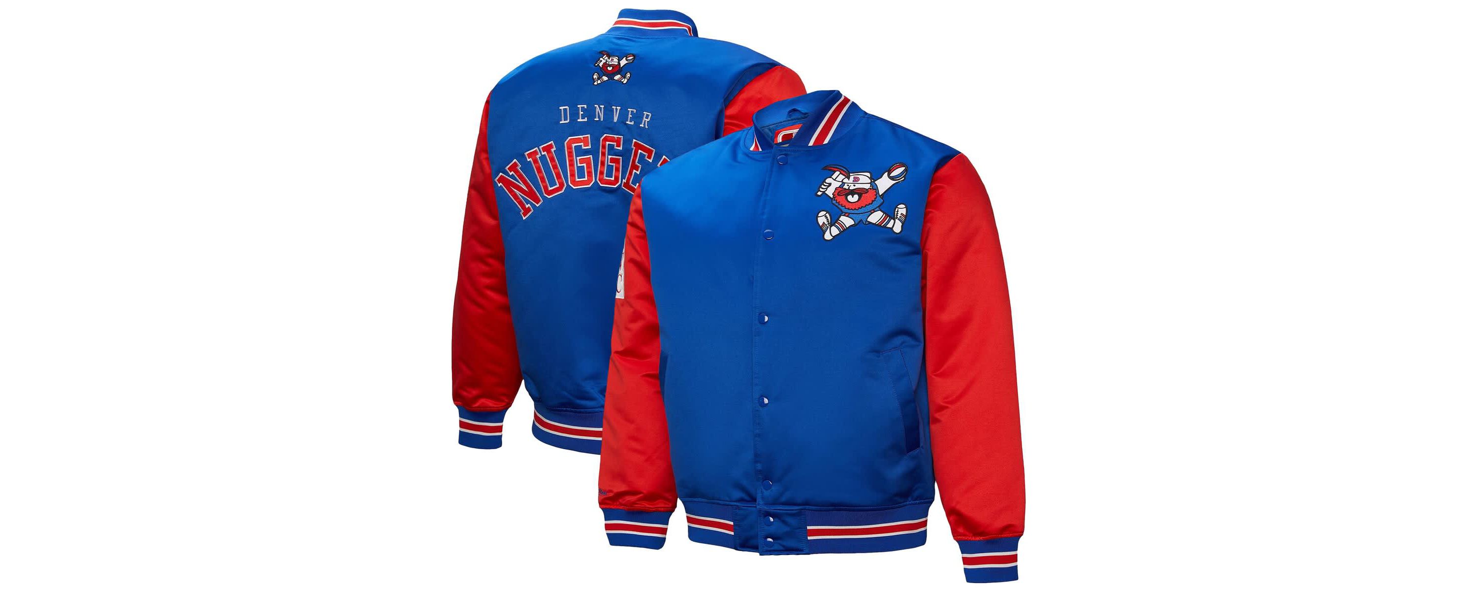 NBA Denver Nuggets Hardwood Classic Primetime Full-Snap Satin Jacket