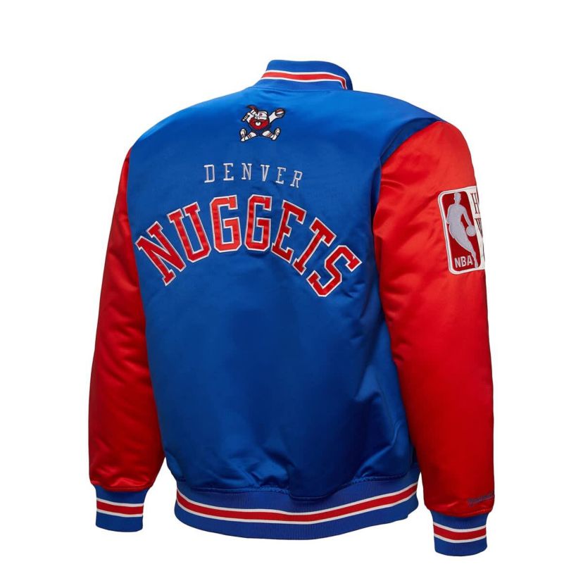 NBA Denver Nuggets Hardwood Classic Primetime Full-Snap Satin Jacket