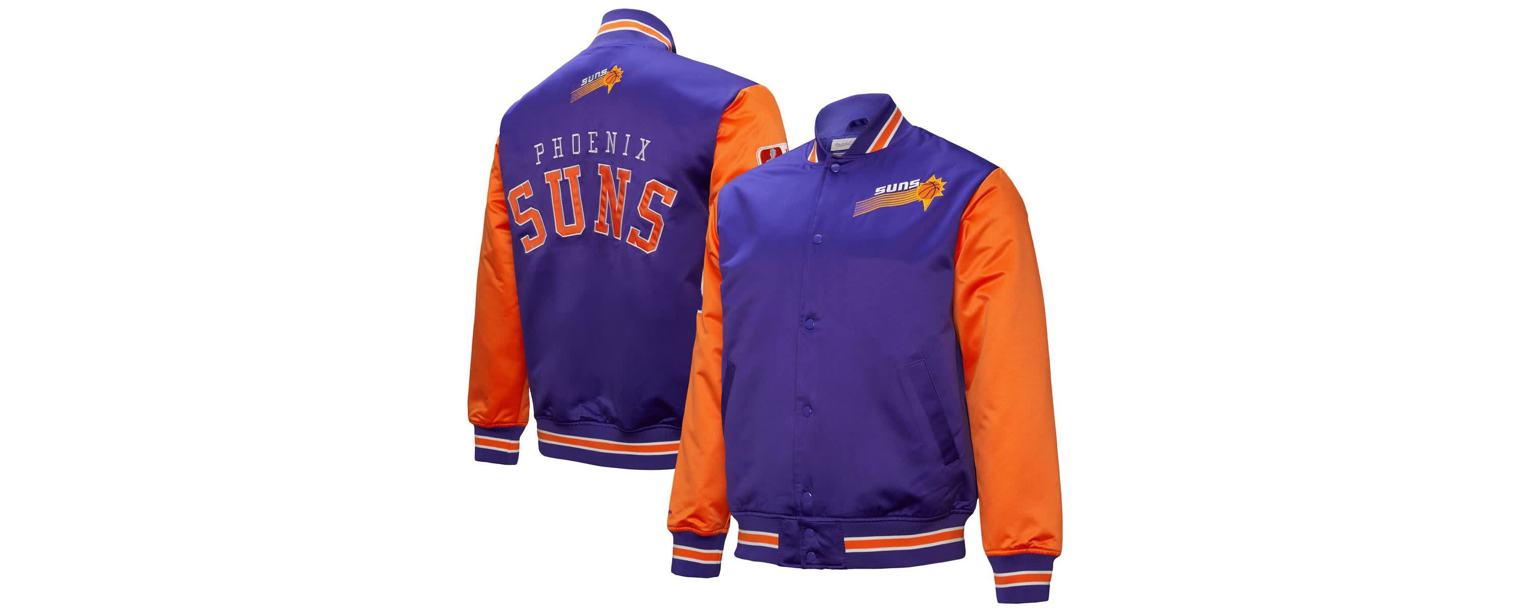 NBA Phoenix Suns Hardwood Classic Primetime Full-Snap Satin Jacket
